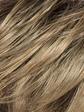 CARAMEL ROOTED 26.22.14 | Medium Honey Blonde, Dark Ash Blonde, and Medium Golden Blonde blend and Dark Brown Roots