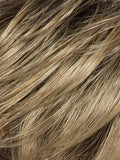 CARAMEL ROOTED 20.26.14 | Medium Honey Blonde, Dark Ash Blonde, and Medium Golden Blonde blend and Dark Brown Roots