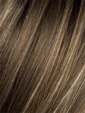 TOBACCO ROOTED 12.26.27 | Medium Brown base with Light Golden Blonde highlights and Light Auburn lowlights and Dark Roots