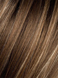 TOBACCO ROOTED 830.31.27 | Medium Brown base with Light Golden Blonde highlights and Light Auburn lowlights and Dark Roots