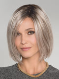 NARANO by ELLEN WILLE in IVORY GREY SHADED 101.14 | Pearl platinum and dark ash blonde blend with dark shaded roots