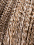 SMOKE ROOTED 48.38.36 | Medium Brown blended with 35% Pure White and Pure White lighted front  with medium roots