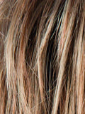 LIGHT BERNSTEIN ROOTED 27.20.12 | Light Auburn, Light Honey Blonde, and Light Reddish Brown blend and Dark Roots