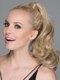 Wine is a 15" wrap-around ponytail that has one pressure-sensitive clip to ensure a secure, comfortable fit
